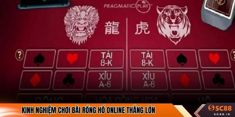 Kinh nghiệm chơi bài rồng hổ online thắng lớn